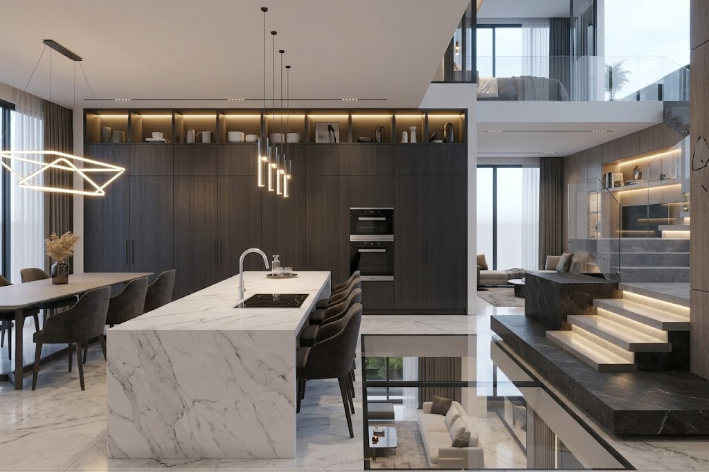 Photoreal kitchen interior captured with Georend
